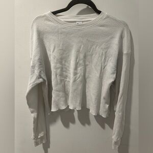 TNA ARITZIA Waffle crew boxy longsleeve